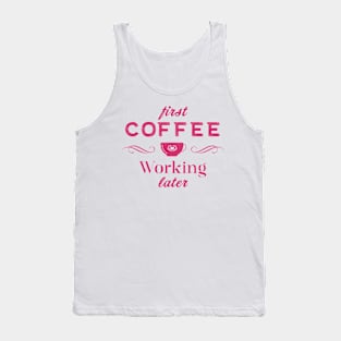 Coffee Quotes Tank Top